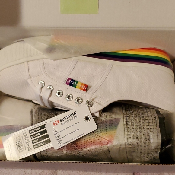 🏳️‍🌈FINAL💸DROP☆Superga 2790 Pride☆NWT/NIB☆EU40•W9•M7½☆🏳️‍🌈 - Picture 7 of 7